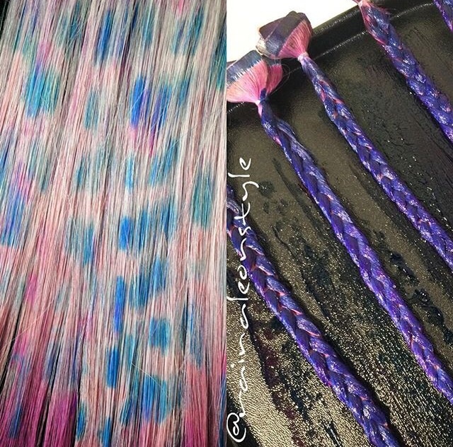 •PAINTED FEATHER BRAIDS•