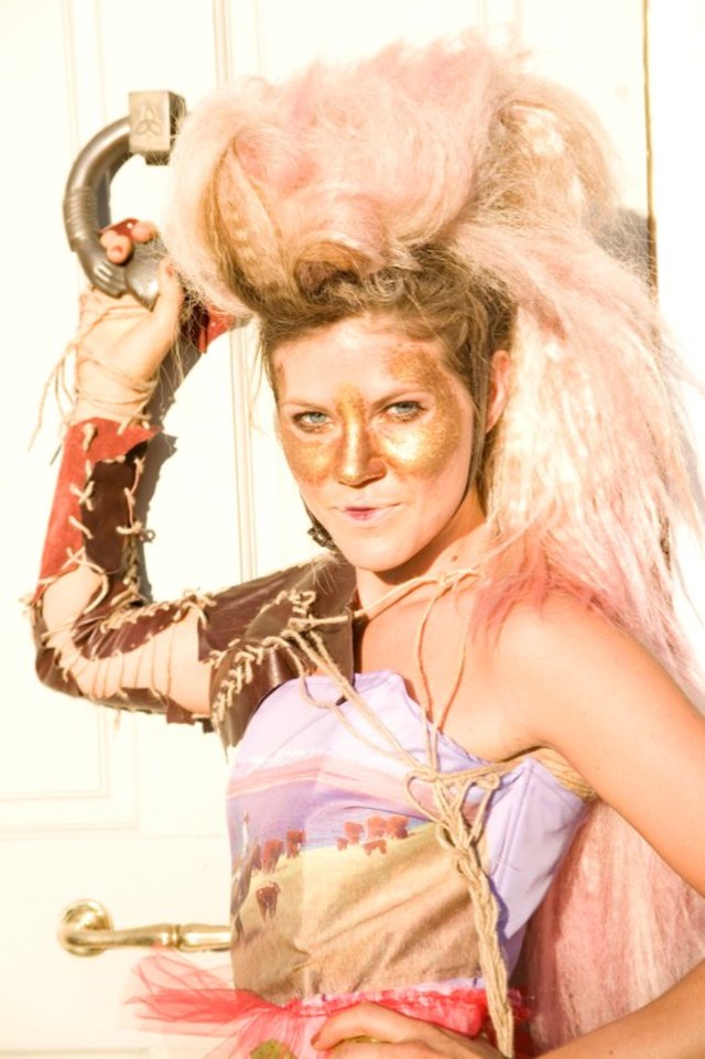 dress,make-up, and hair.  inspiration horse.