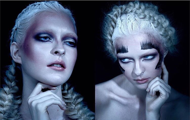 @modmagazine magazine  March "the bold issue" .. One of my fav series of the decade " Arctic Berry" photographer @angelscolon 
model :  @mojojojo_jojo 
hairstylist : @gbhairstylist 
makeup artist: @davidrazzano 