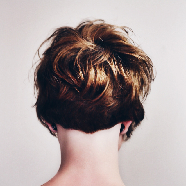 Investiture - our new receptionists' first #haircut at the studio -#conductor