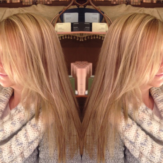 Bleached to natural looking blonde