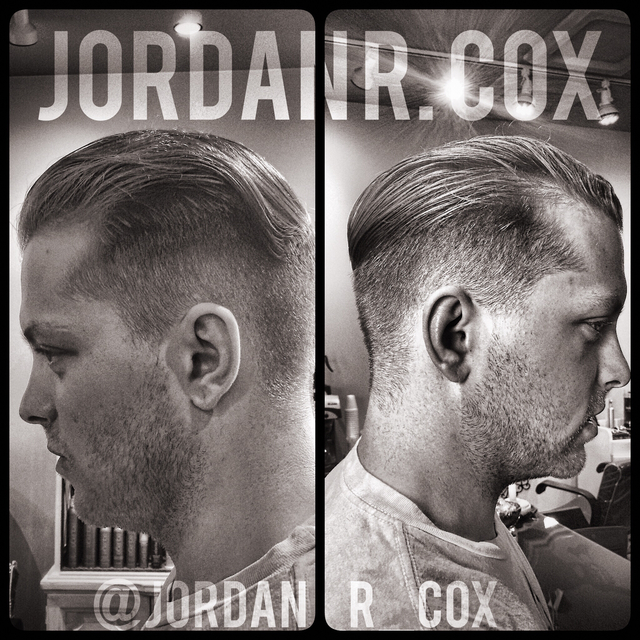 Scissor over comb men's haircut