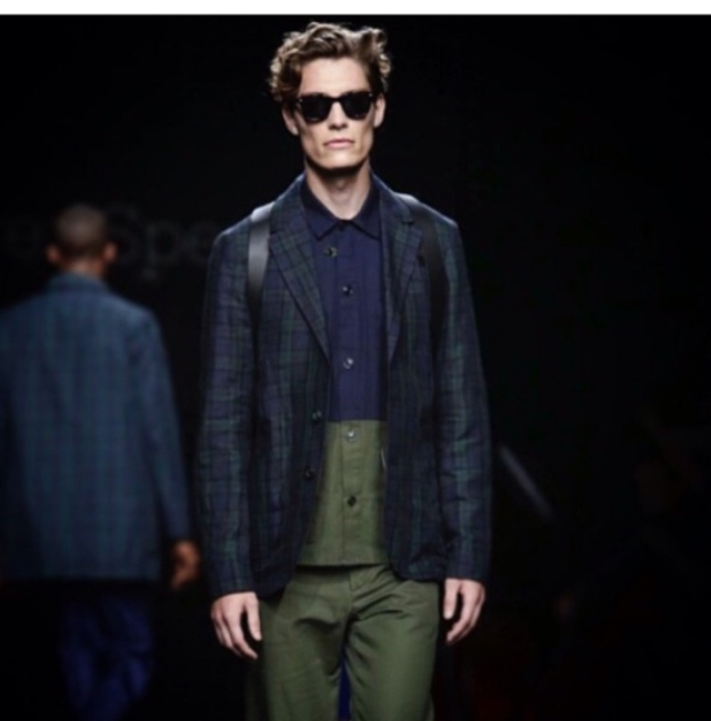 My model Mens london collection. Oliver spencer show