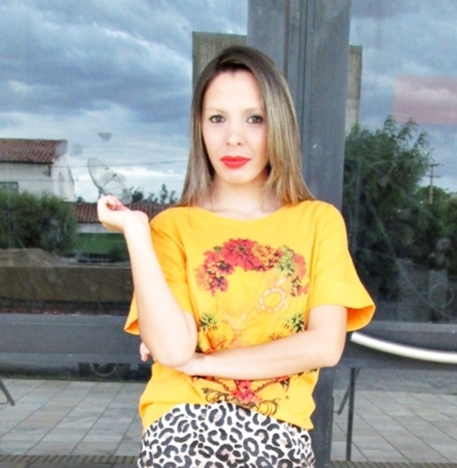 Look t-shirt Laranja