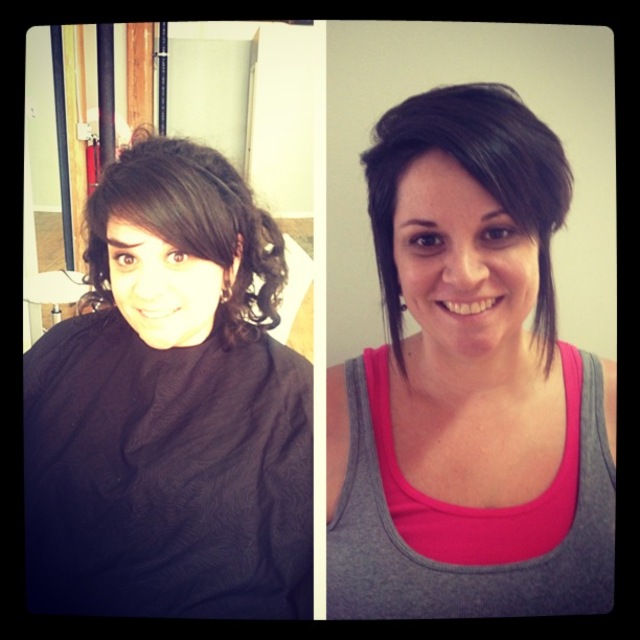 Before and After Dread Lock comb out, treatment and cut