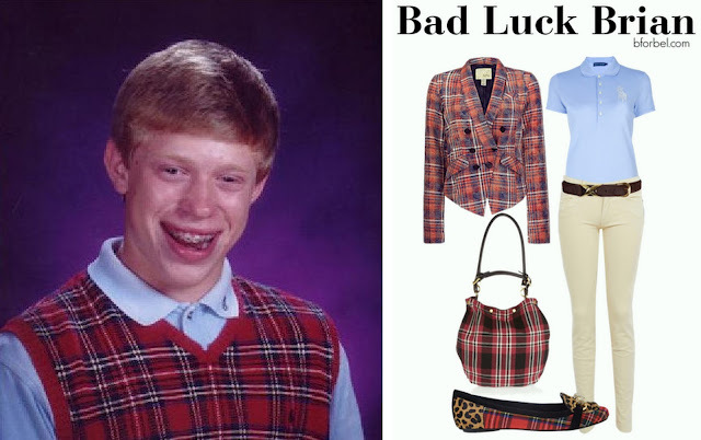 Bad Luck Brian Outfit Collage