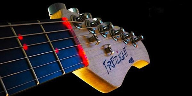 LED fretlight guitar