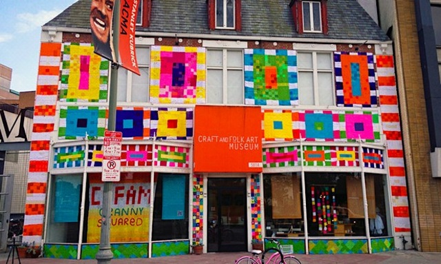 Craft Musuem Yarn Bomb
