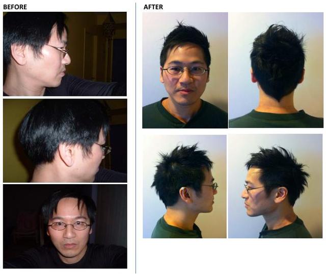 Cut before and after