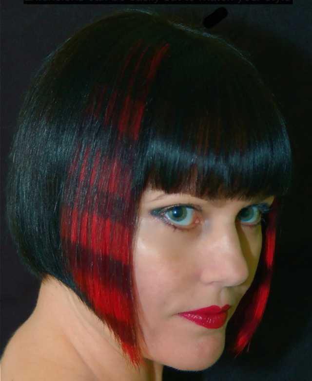 Tina's Patterned Hair Extensions