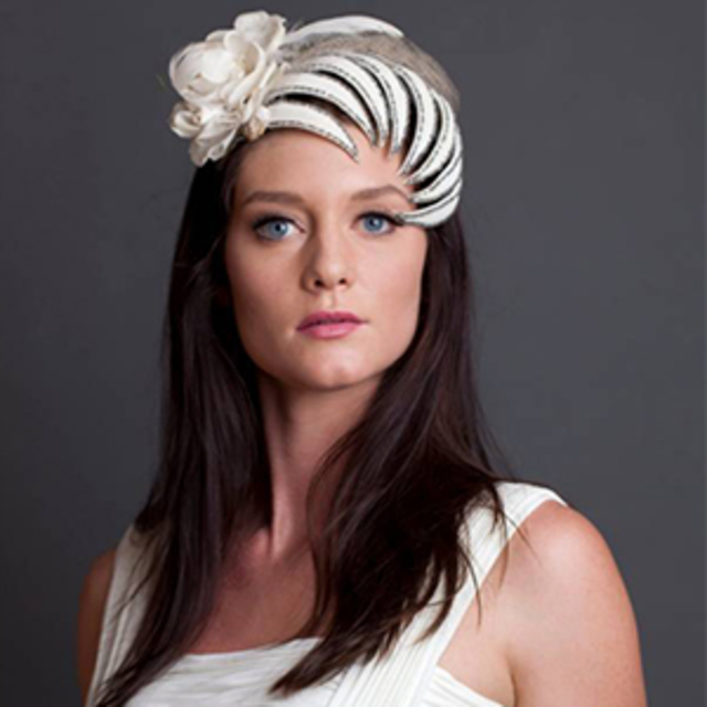 Feathered Head Sinclaire Hat Headband