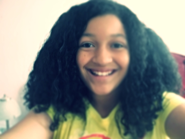 My hair or out and curlyyyyyyyyyy