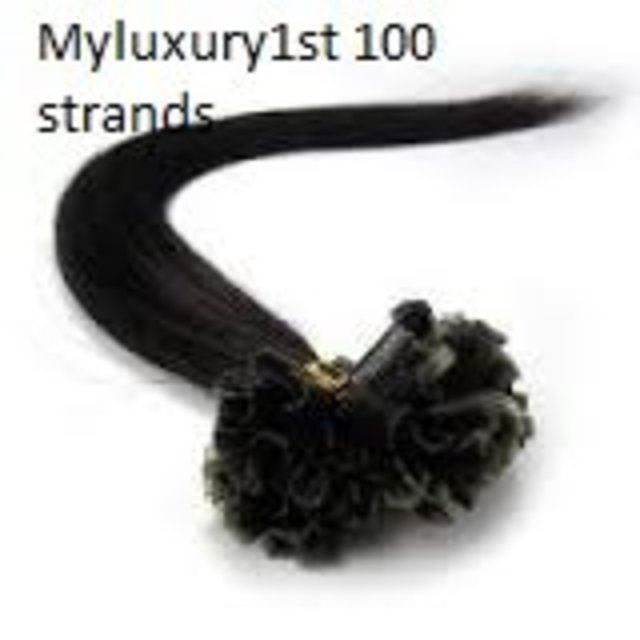 Remy U tip, fusion, handmade human hair Nail shape extensions