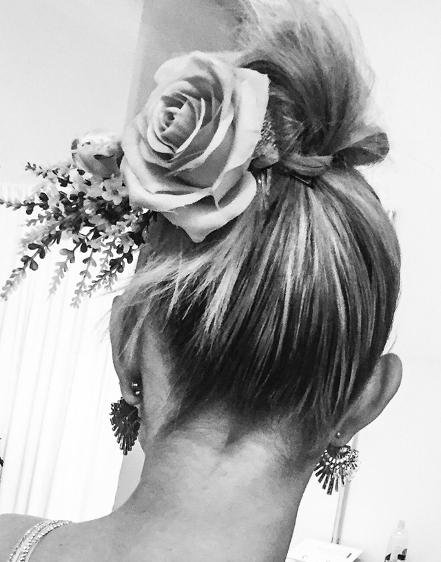 Sunday's hair at Maggie Sottero NYBFW