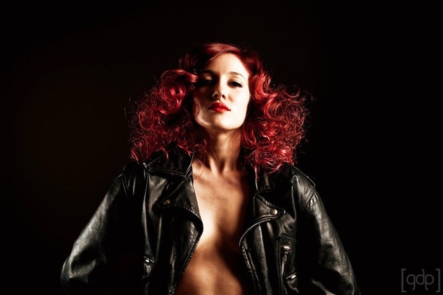 Red and pink ombre @ fluid hair