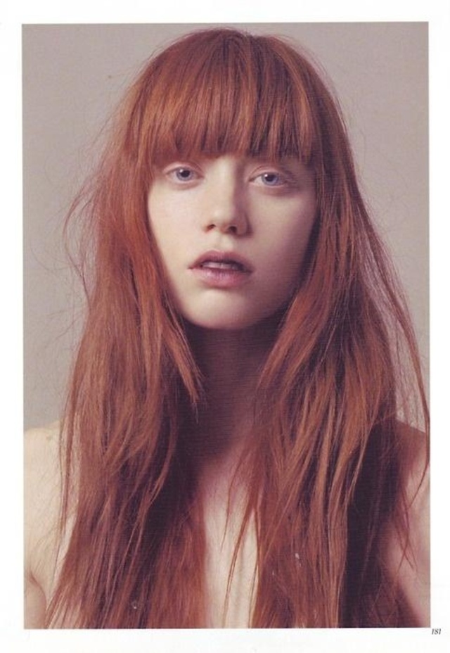 red head bangs