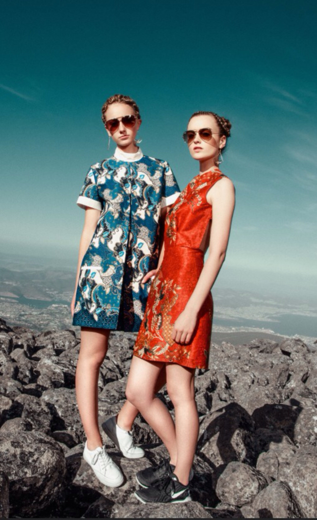 • Hair Jasmine Heckenberg & Matt Minol • Photographer Kishka Jensen • Models Lillian Williams & Ellie Powell • Fashion Designer Suryadi Sur 