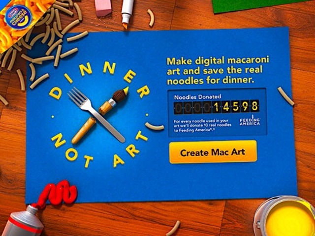 kraft dinner not art app
