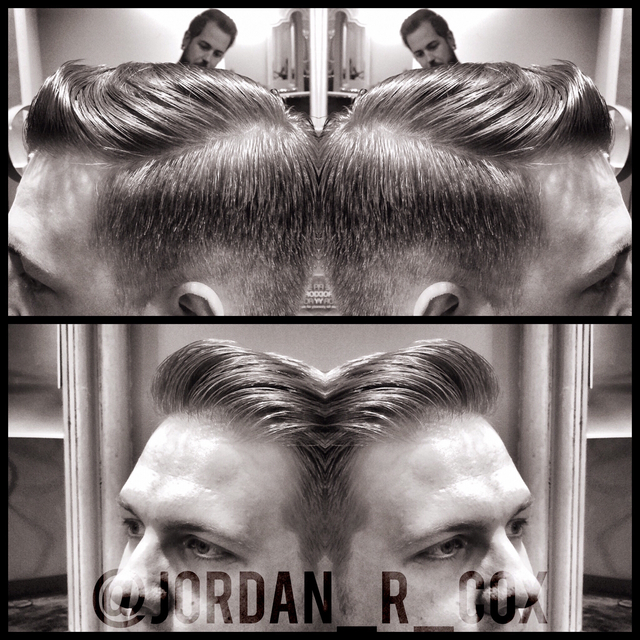 Scissor over comb men's haircut