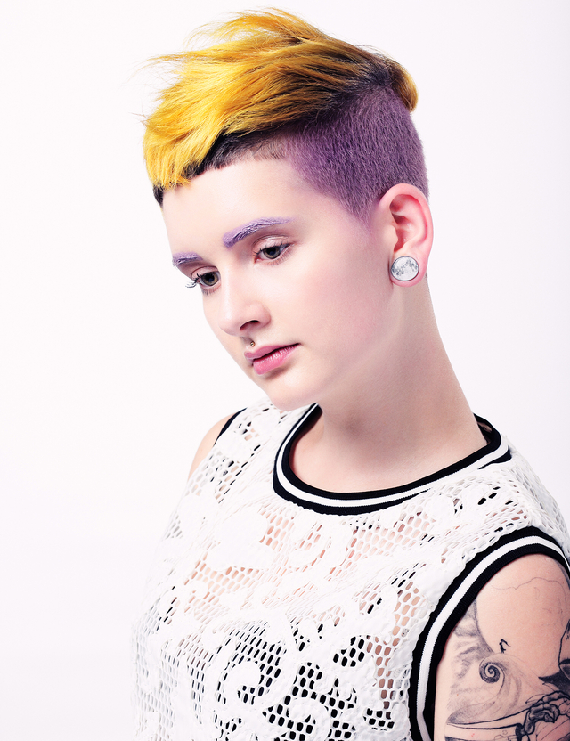 Canary yellow photography BENJAMIN KWAN makeup ARRON WOZLOVSKI