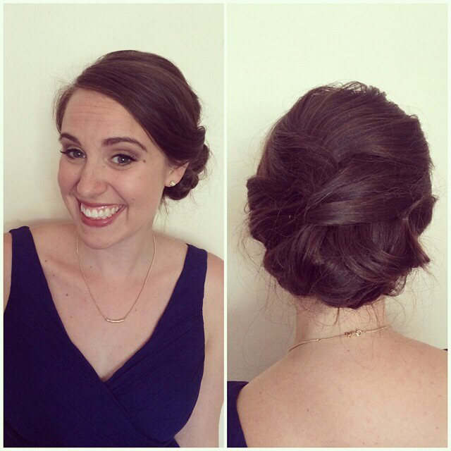 #updo #bridal #bridesmaid #wedding #hair #hairstyle #shellywilson #nomobosalon #nomobo #chicago #wickerpark #bangstyle 