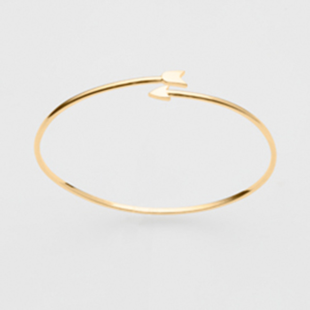 PINK LOU LOU Arrow Bangle in 18ct Gold Plate