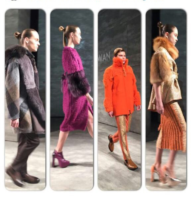 Son Jung Wan for NYFW. Key hairstylist Madison Jane with Privé 