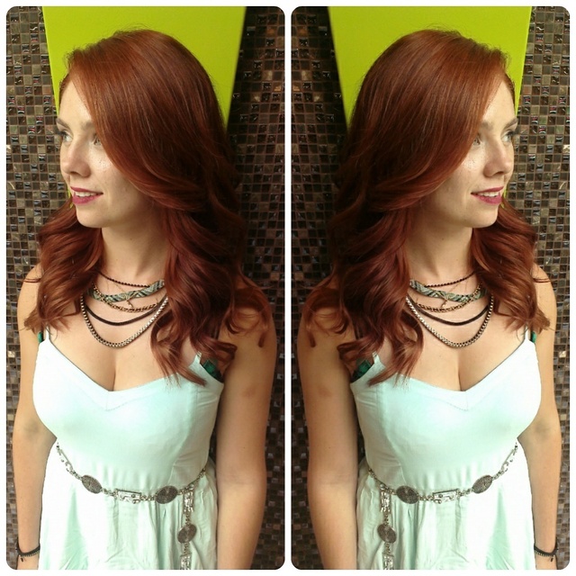 Vintage copper red 