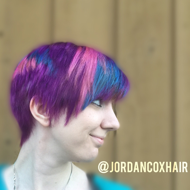 "Galaxy" color and cut by me. 