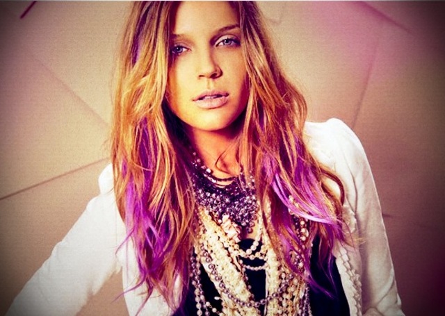 Bright Colored Hair Streaks