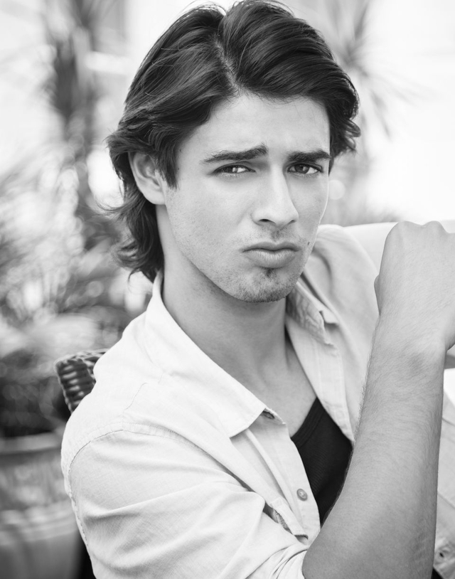 Hair Louie Leonetti, photographer Cam Camarena on set in Miami with Tearsheet