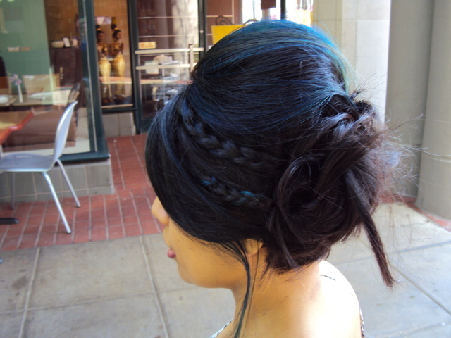 Updo by Linden Straus. Color by Irma Wheeler