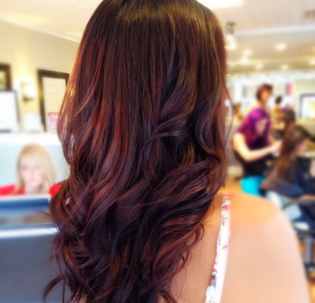 Red highlights