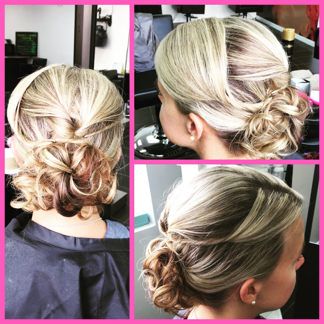 bridal party updo