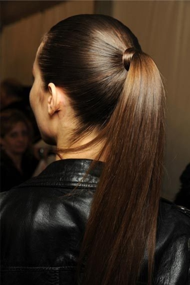 Sleek ponytail-1