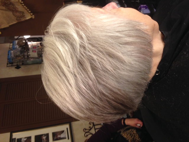 Natural color new hair cut 