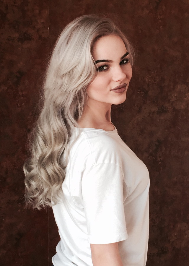 Icy Blonde Bombshell 