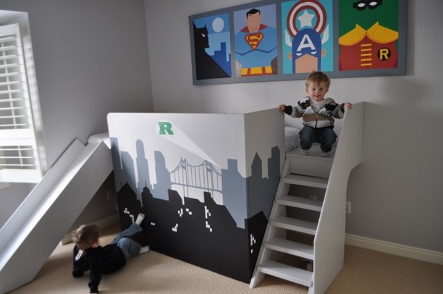 Superhero-themed-boys-room