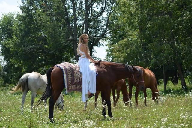 Mary with Her Horses