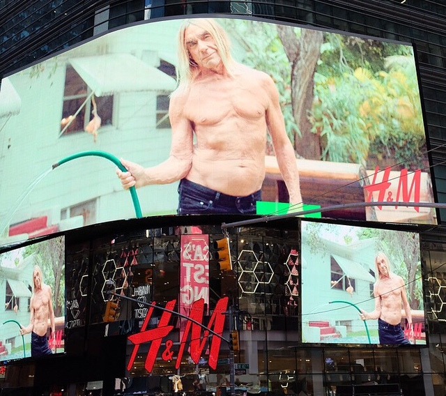 My Iggy pop campaign  for H&M Times Square NYC ,