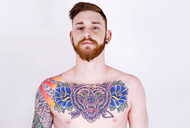 tattoo and side partings
