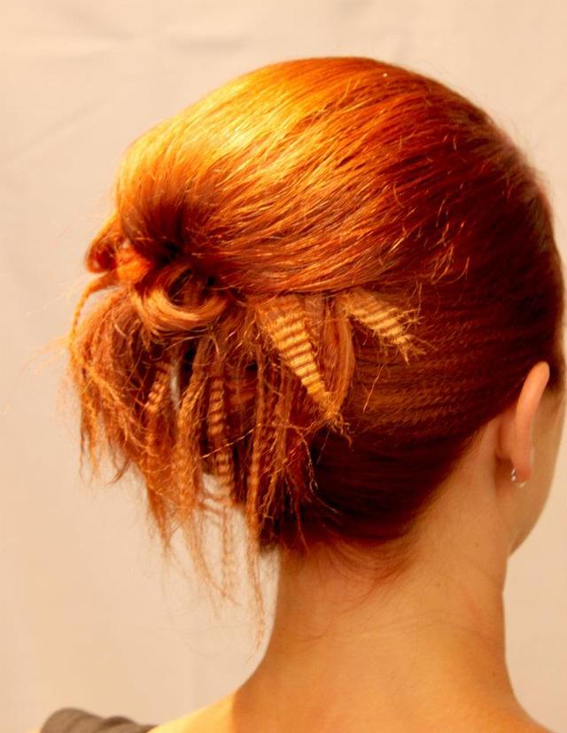 Textured updo