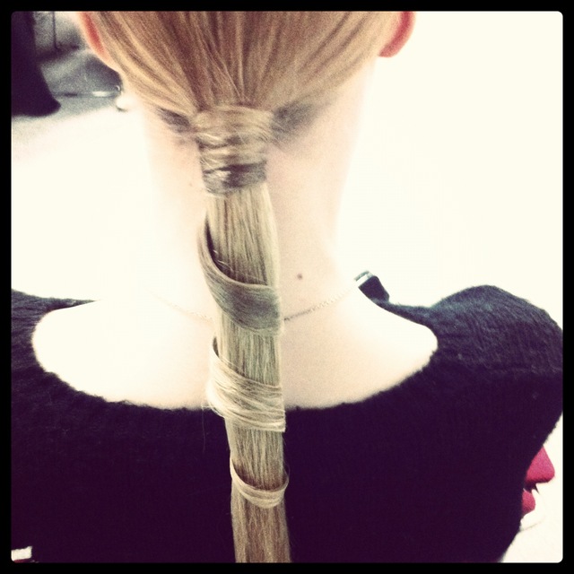Ponytail with a twist #catwalkSS13