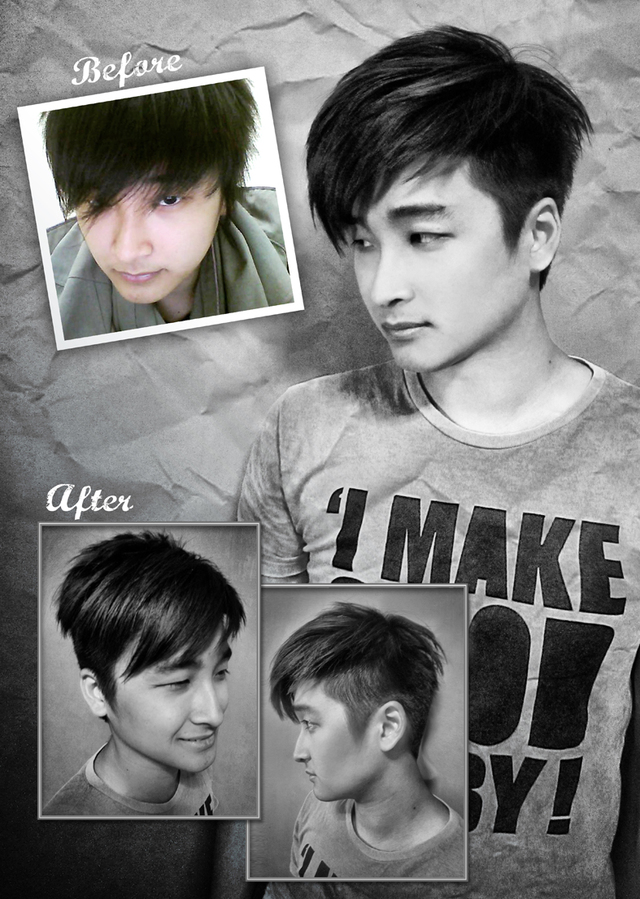 Before &amp; After Hair Cut