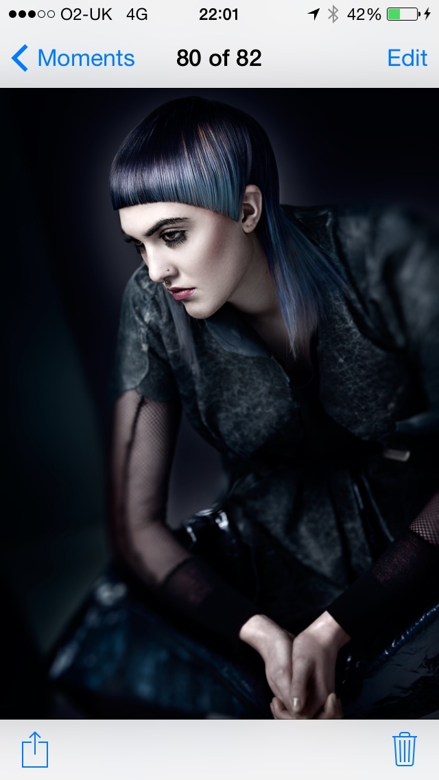 Hair by Paul Stafford Colour by Aidan Bradley make up Sharon Watson photography Lee Mitchell 
