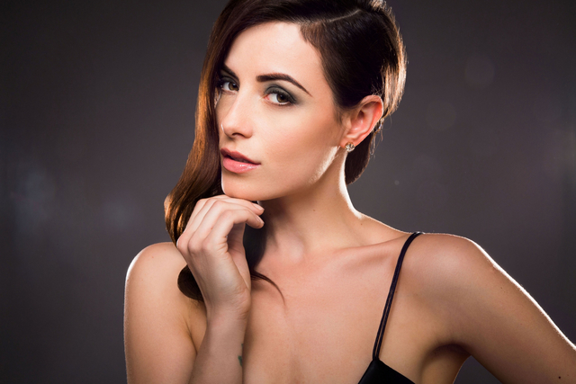 Hair Louie Leonetti, Model Rezeta,Photographer Jesus Baez on set in New York with Tearsheet
