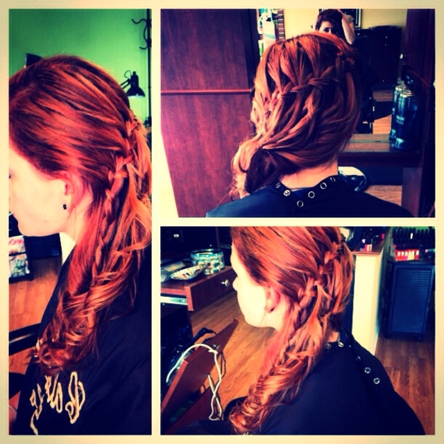 Waterfall updo/ Nikki Price