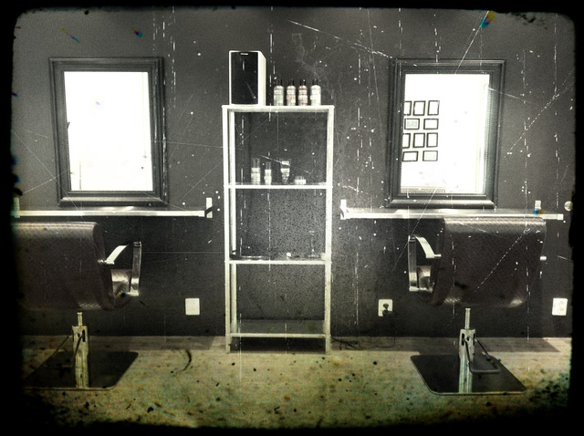 Men's haircut area