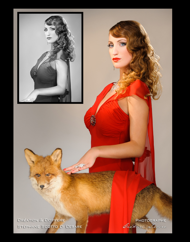 fox  and lady