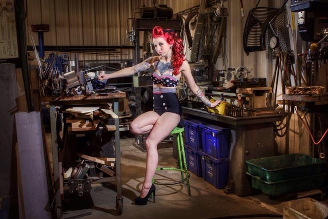 Hot Rod Pin Up